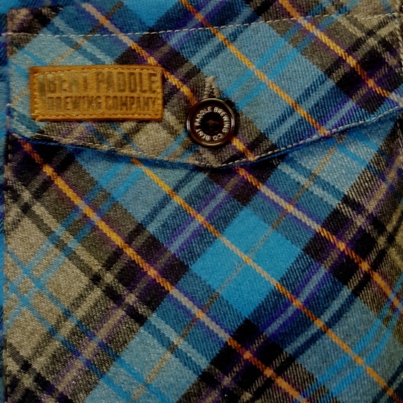 Bent Paddle Brewing CO Blue Flannel Size XL - Picture 6 of 8